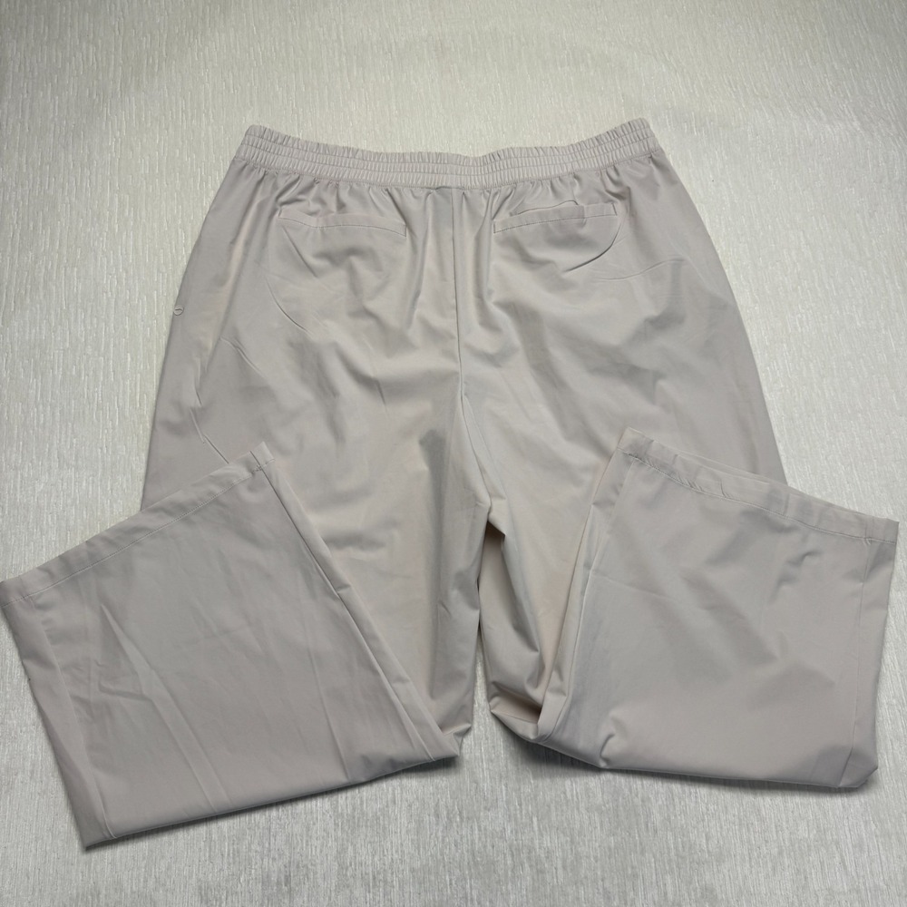 Avia Feather Stretch Hybrid Pants Women 2XL (20) Beige Grey Elastic Travel Comfy